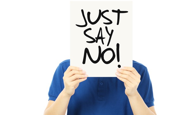 Just say no