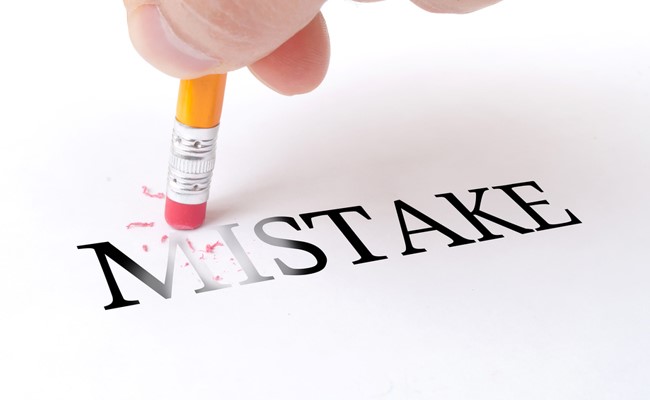 erasing a mistake