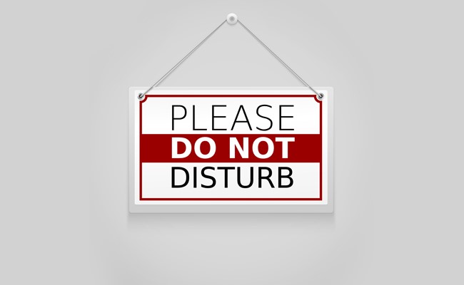 please do not disturb sign