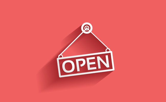 open for business image