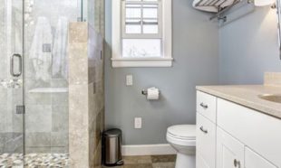 luxury bathroom in Houston Residential Rental Property
