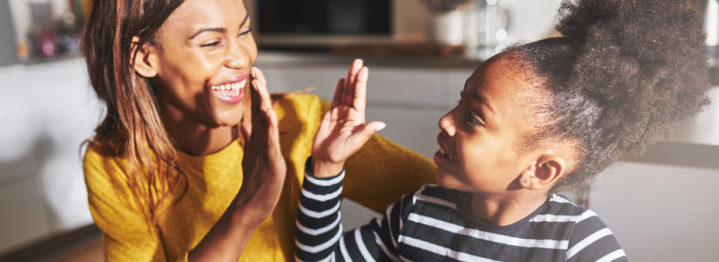 learning to calculate, high five success