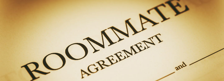Roommate Agreement Signing. Sharing Living Space Legal Agreement 
