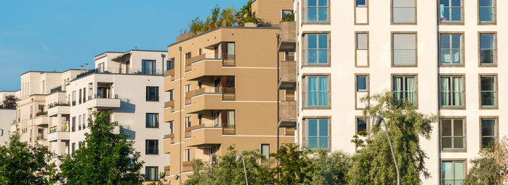 New housing area seen in Berlin, Germany