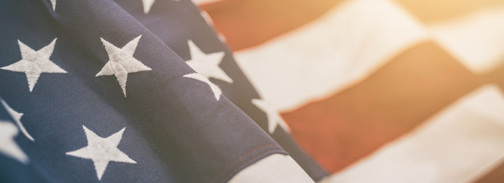 American flag for Memorial Day, 4th of July, Labour Day