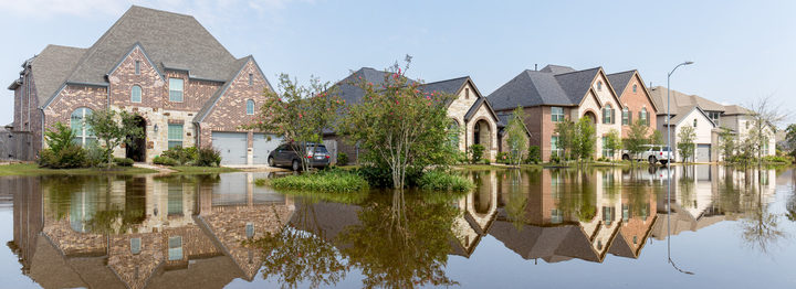 House flooded from Hurricane Harvey 2017