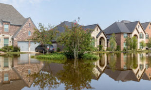 House flooded from Hurricane Harvey 2017