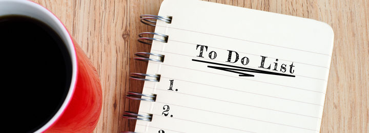 To Do List Text on Notepad