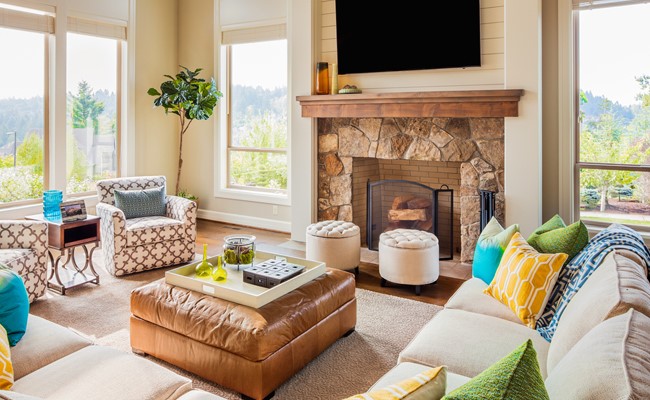 katy tx luxury rental property living room