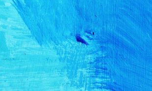 blue colored wall at katy property management rental property