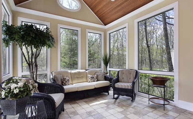 home for sale with beautiful sun room