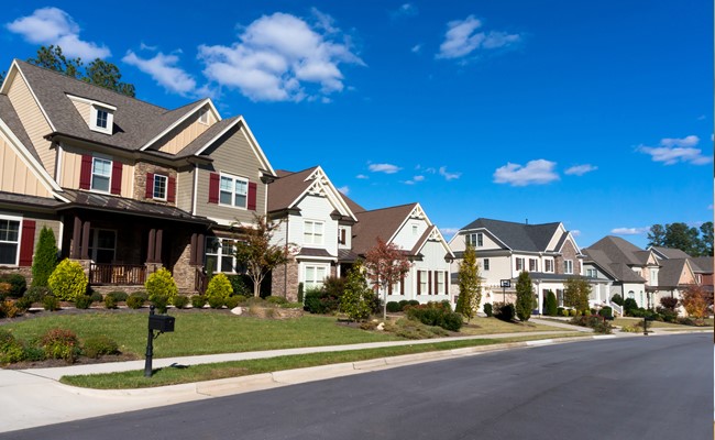 row of luxury homes for rent in katy texas