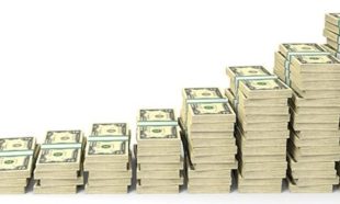 stacks of cash