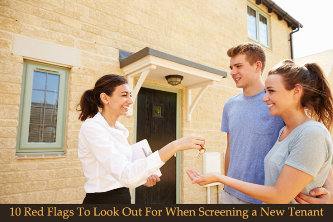 10 red flags to look out for when screening a new tenant